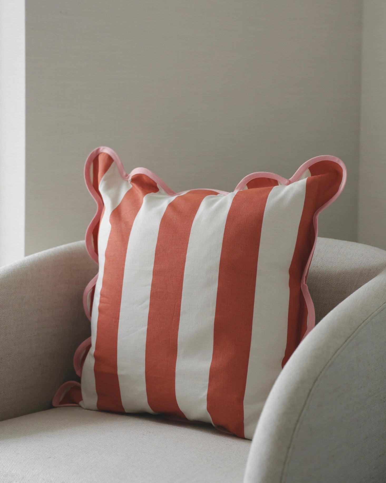 Margot Putetrekk - Coral Stripes