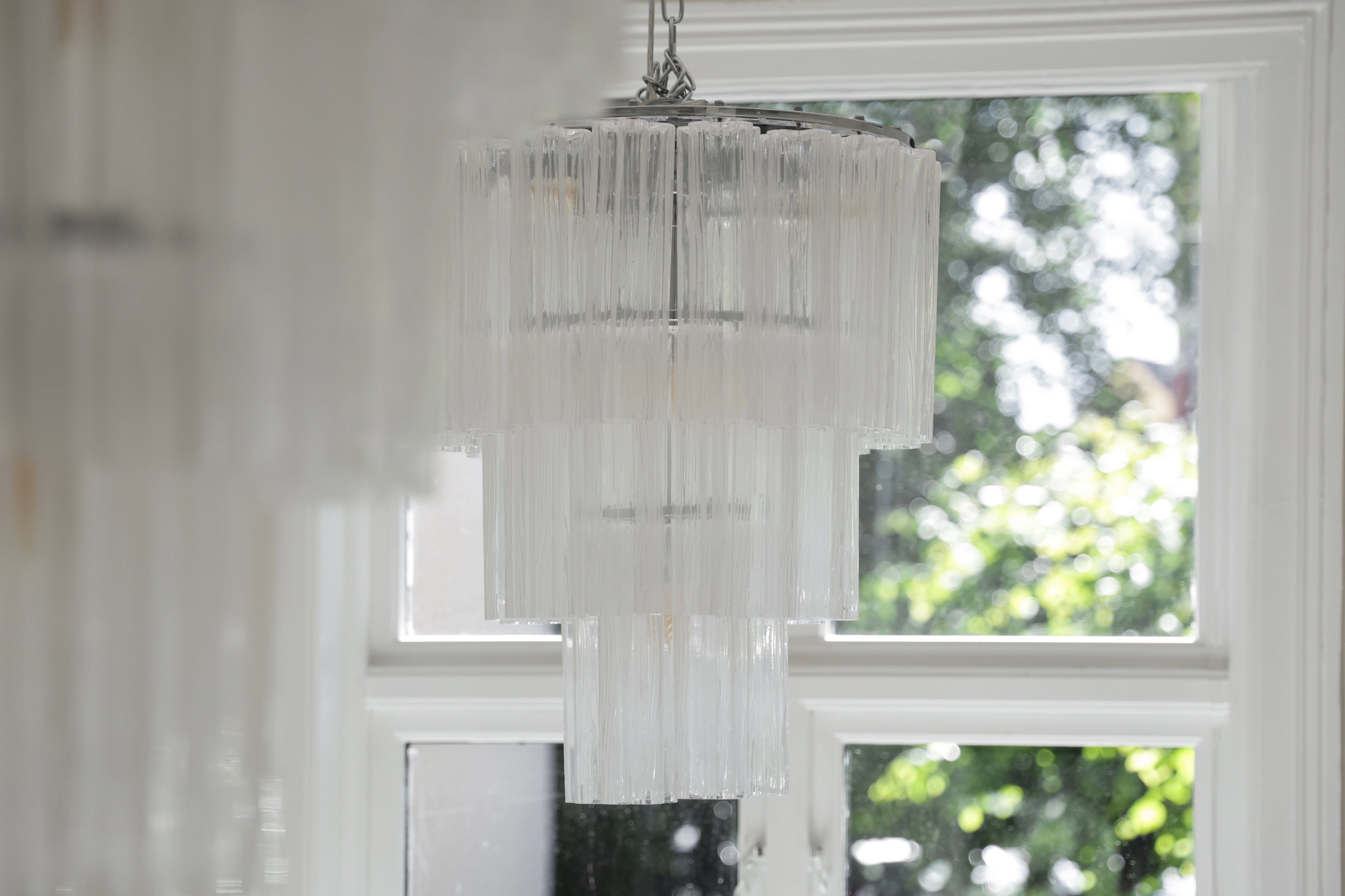Pre-order Fontaine Chandelier 3 Layer Chrome/Clear