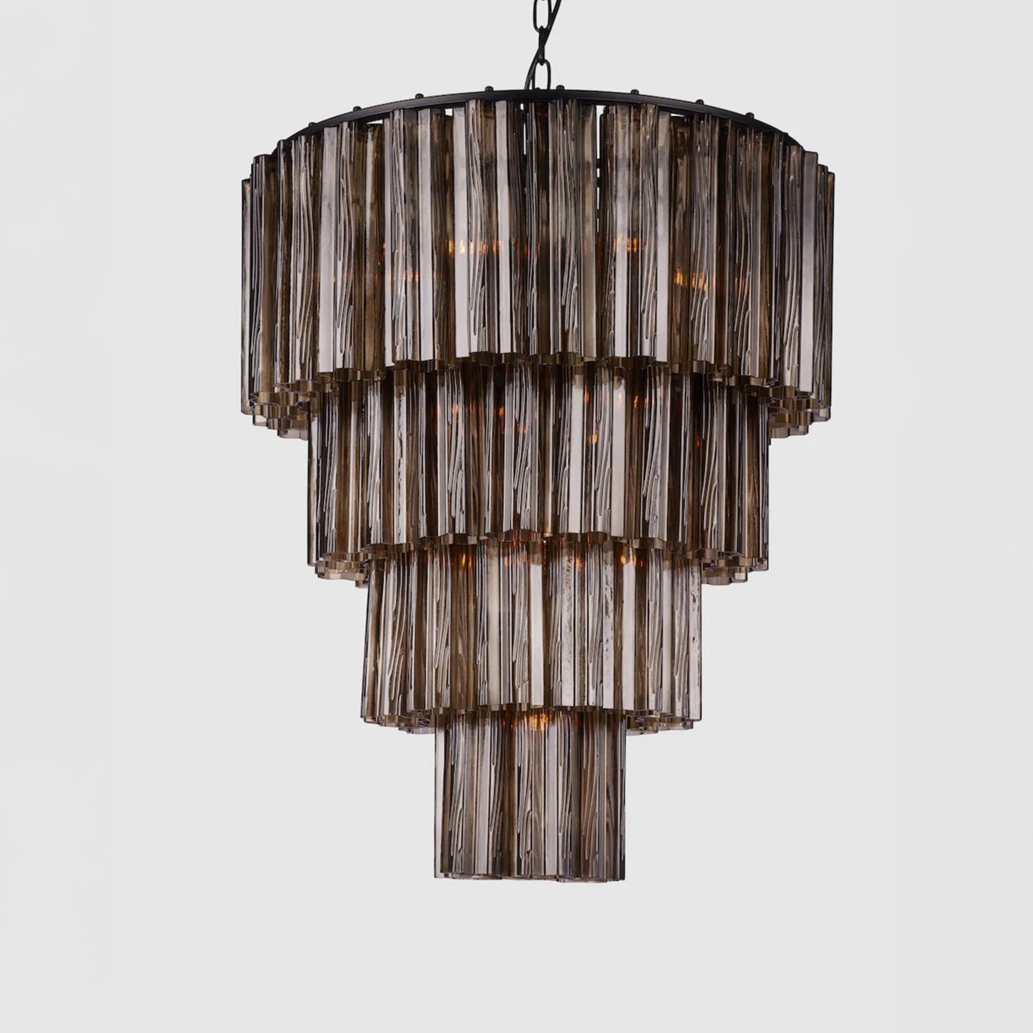 Fontaine Chandelier 4 Layer Brown