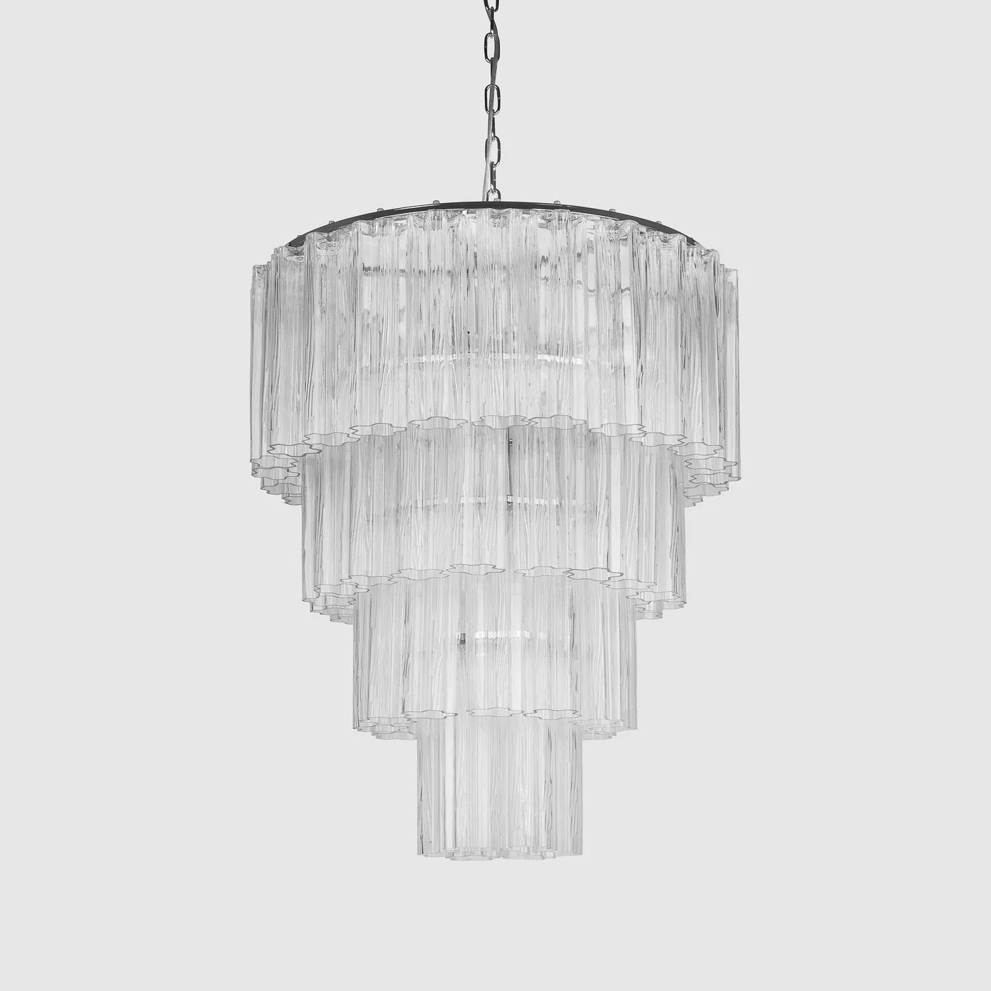 Fontaine Chandelier 4 Layer Chrome/Clear