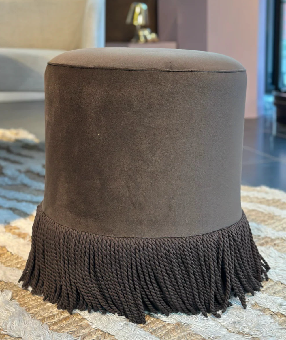 Gigi Pouf Dark Brown