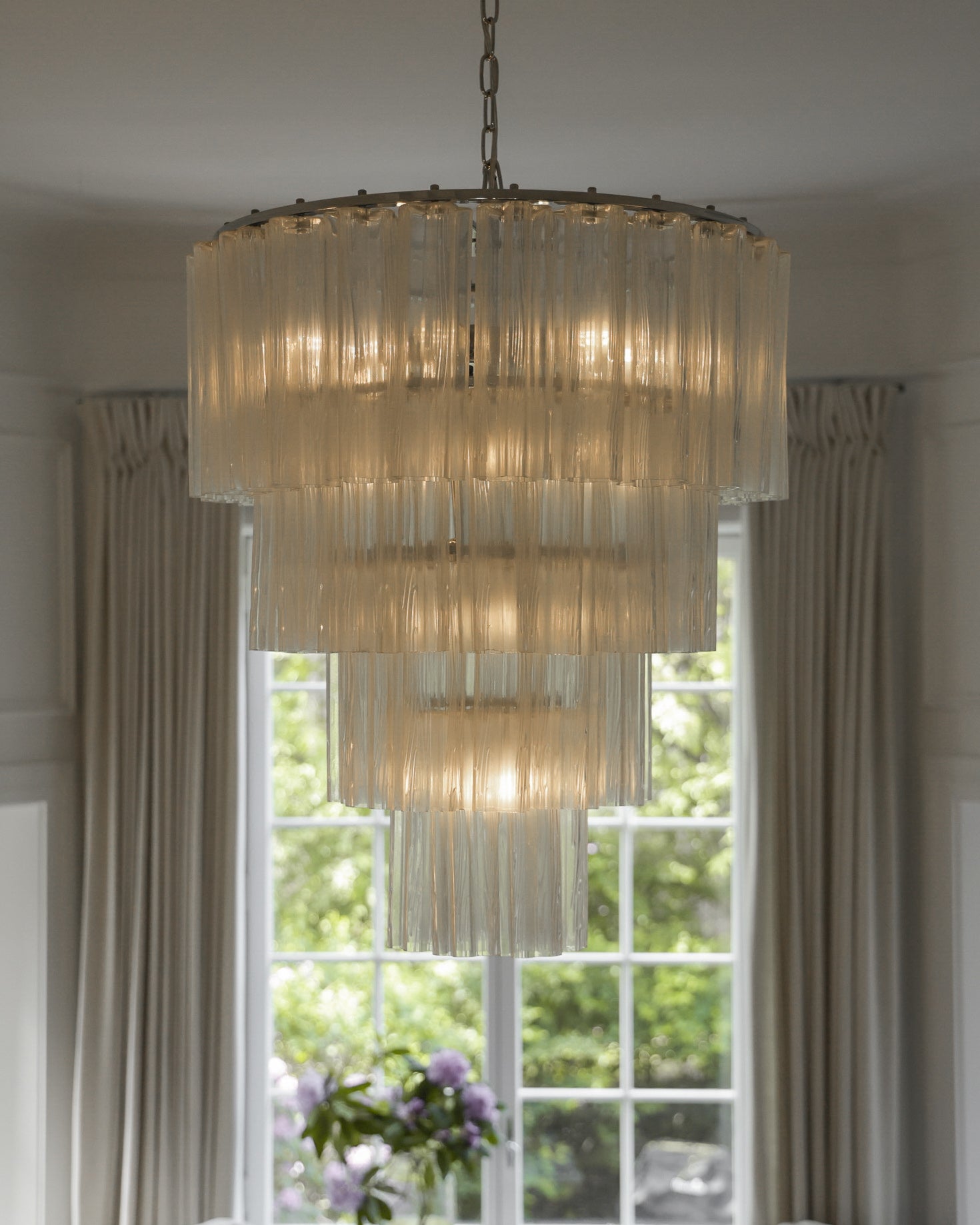 Fontaine Chandelier 4 Layer - chrome