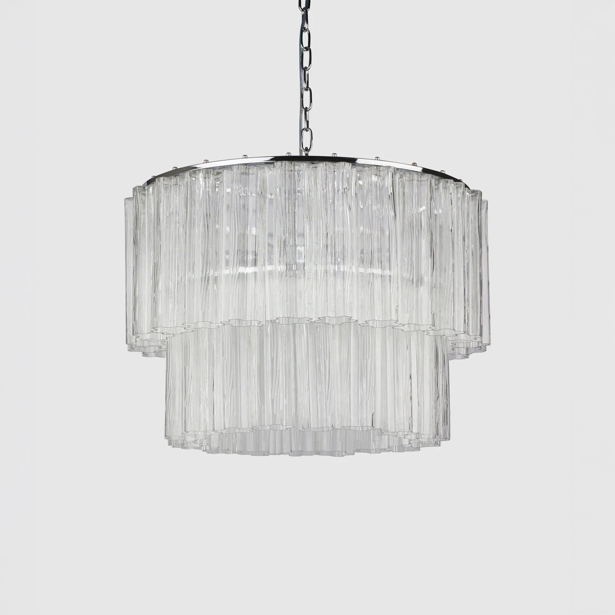 Fontaine Chandelier 2 Layer Black/Clear