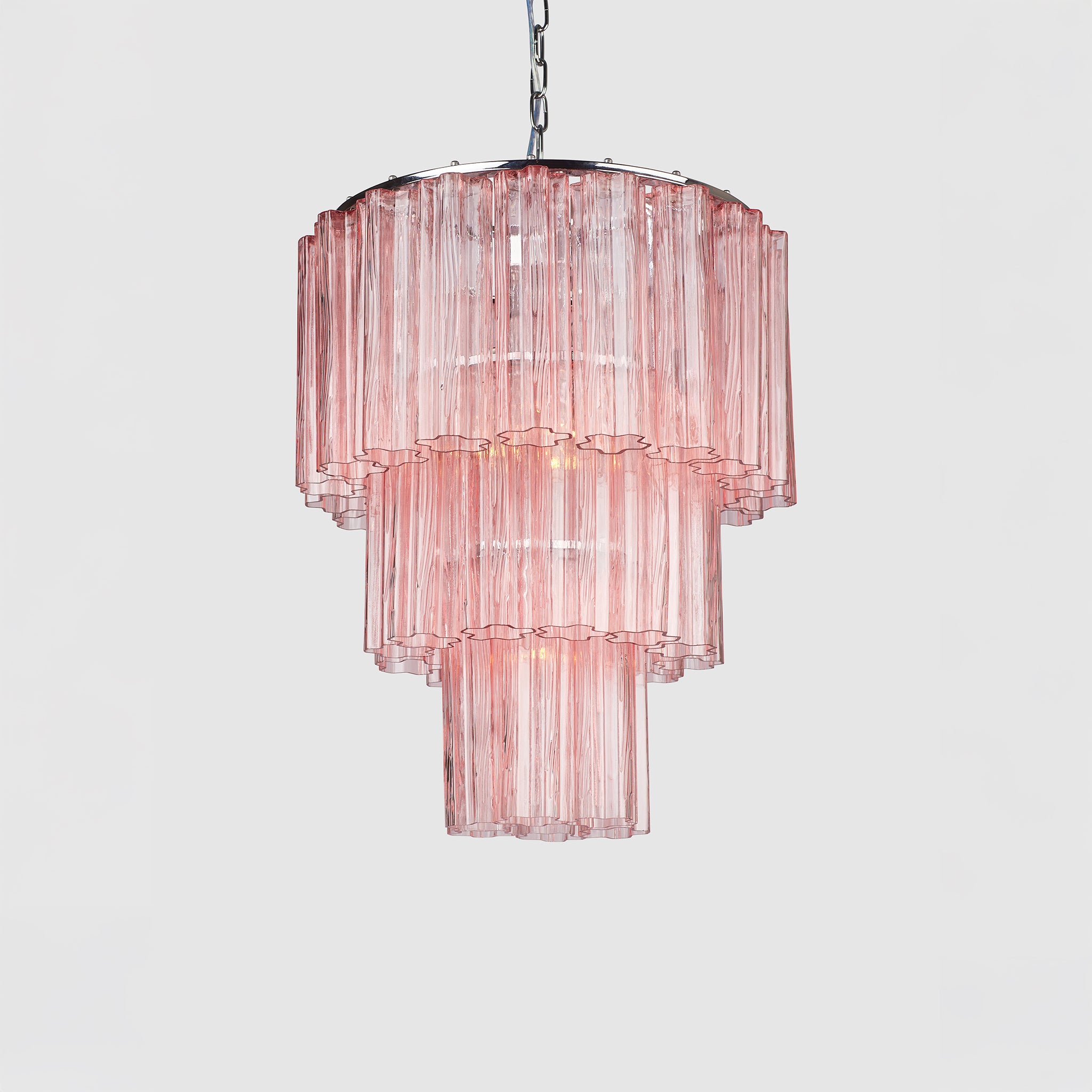 Fontaine Chandelier 3 Layer Pink