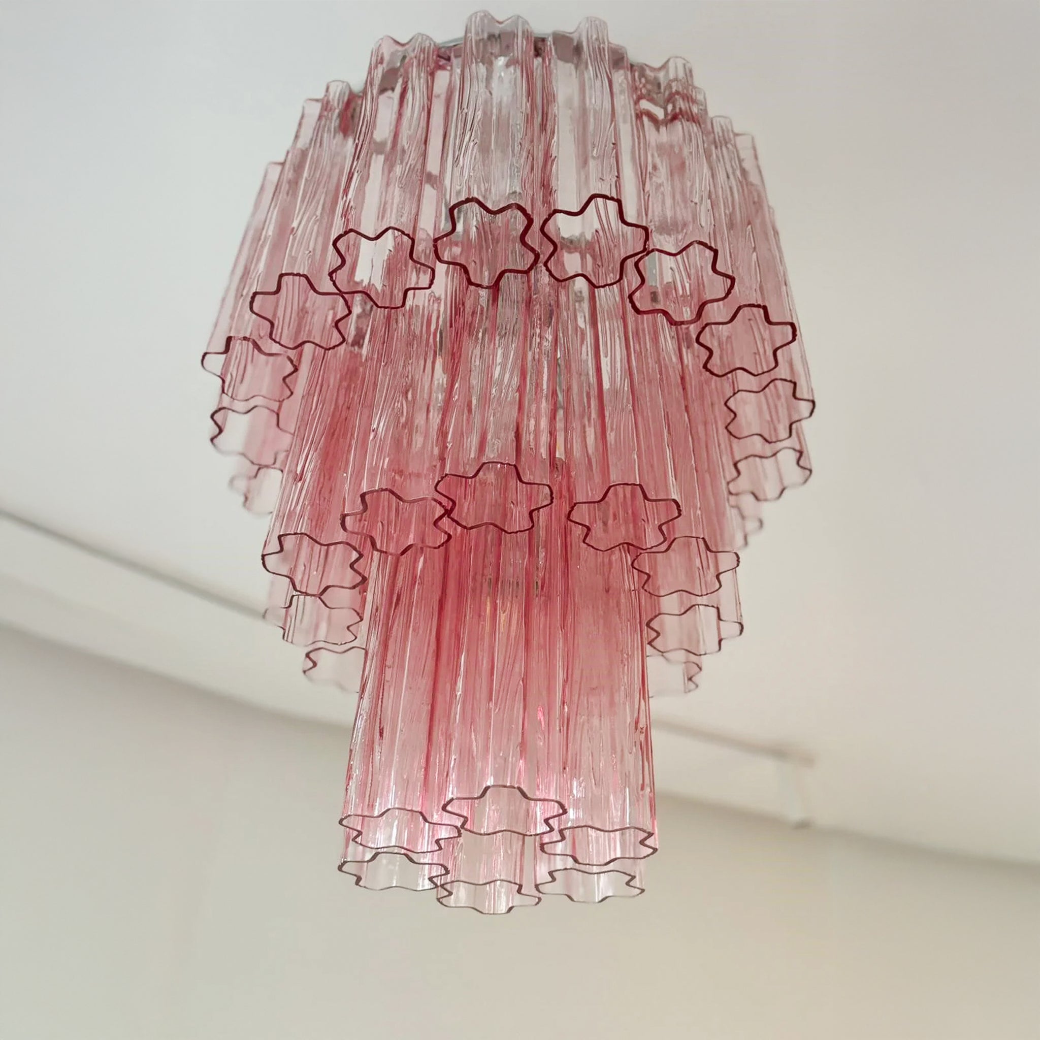 Fontaine Chandelier 3 Layer Pink